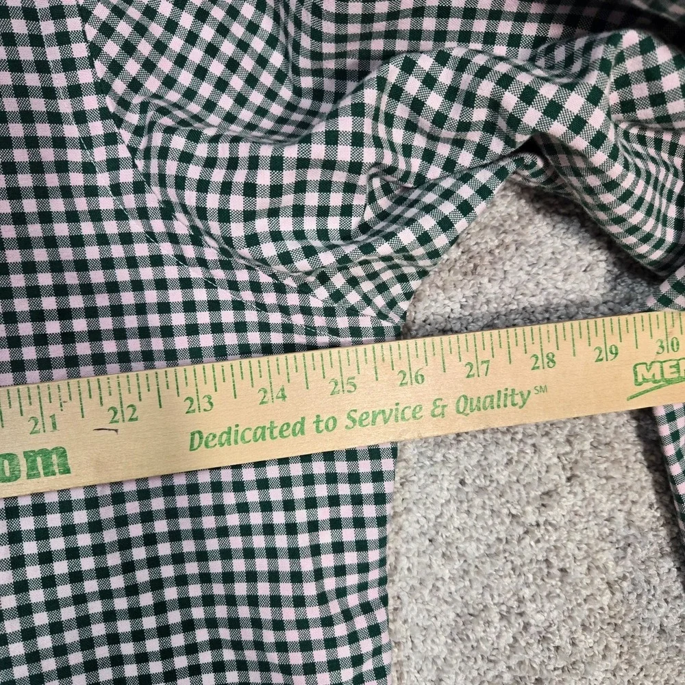 Polo Ralph Lauren Oxford Shirt men XL Green Gingham Check Classic Fit flesh Pony